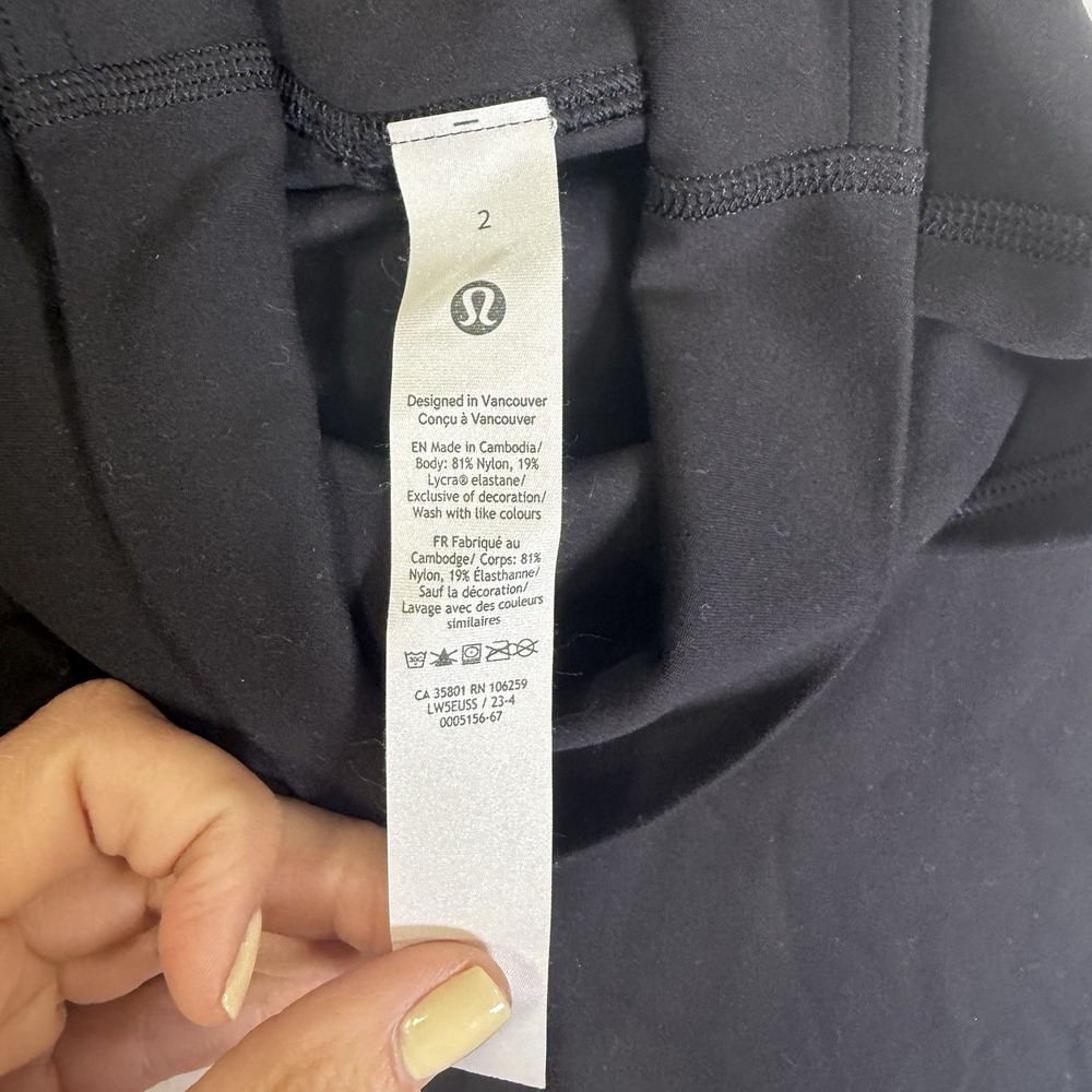 lululemon align high-rise flare pant black size 2 - Picture 2 of 6